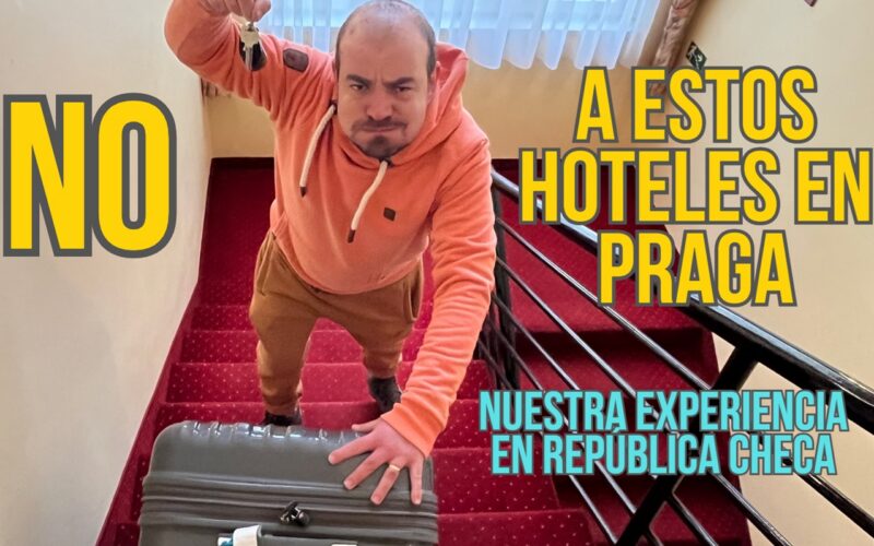 Alojamientos sin ascensor, por escalera, y 3 estrellas. No recomendamos este tipo de hoteles en Praga y en Europa